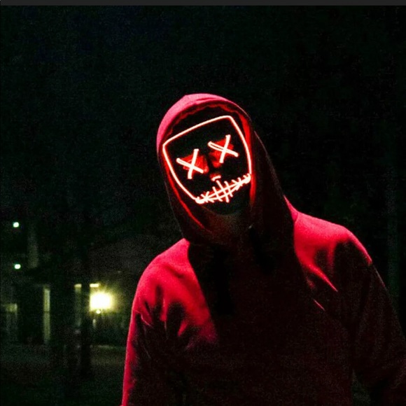 Halloween Led mask- the purge Led Adult mask - Picture 1 of 3